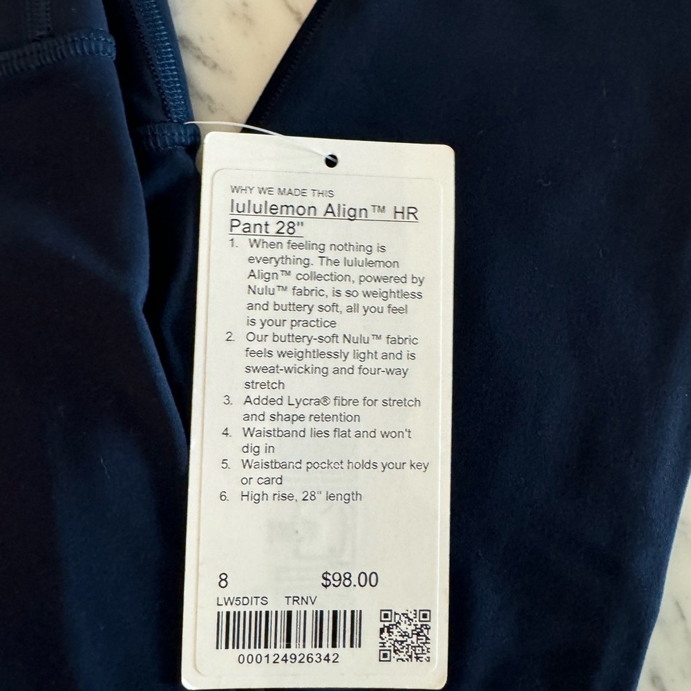 Lululemon Align HR Pant 28” - NWT